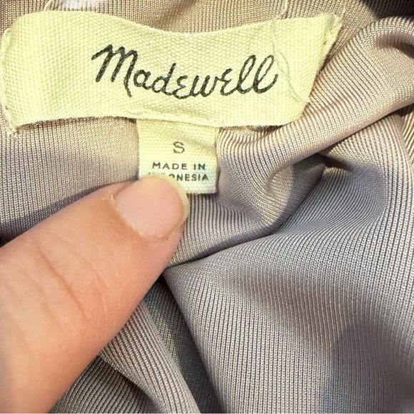 Madewell Velvet Mock Neck Dress in Mauve Womens Small - Picture 6 of 7
